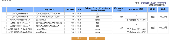 Cycleave Design注文内容確認画面